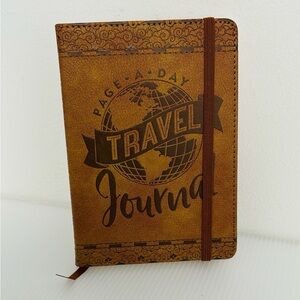 Artisan NWT Page-A-Day Travel Journal Faux Leather Embossed Bookbound Cover